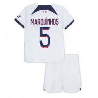 Paris Saint-Germain Marquinhos #5 Bortaställ Barn 2023-24 Korta ärmar (+ Korta byxor)